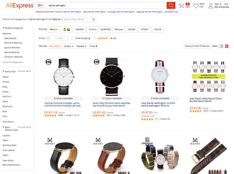 aliexpress brand names.